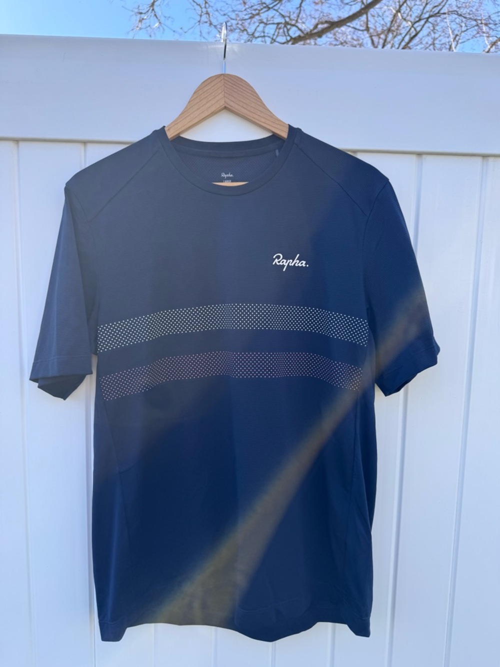 Rapha Men’s Short-Sleeve Cycling Tee with Dot Stripe